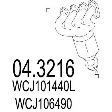 LAND ROVER WCJ101440L Каталізатор