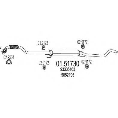 TIMAX 270611 Середній глушник вихлопних газів