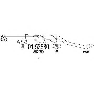 TIMAX 260546 Середній глушник вихлопних газів