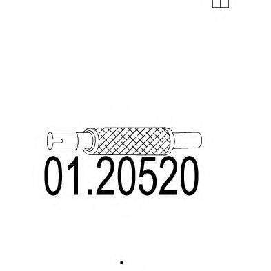 ZARA 208 Гофрована труба, вихлопна система