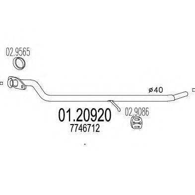 TIMAX 14208 Труба вихлопного газу