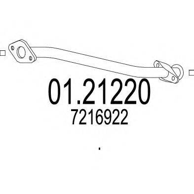 FORD 7216922 Труба вихлопного газу