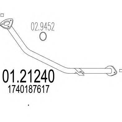 ZARA 02647 Труба вихлопного газу