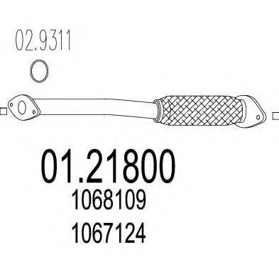 ZARA 45010 Труба вихлопного газу