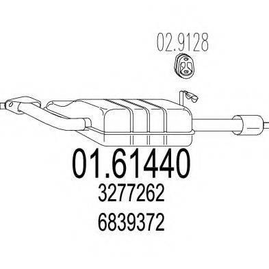 ZARA 44037 Глушник вихлопних газів кінцевий