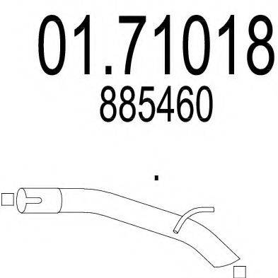 BOSAL 700181 Труба вихлопного газу