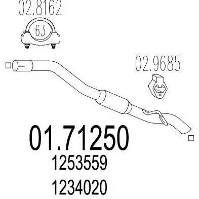 TIMAX 210793 Труба вихлопного газу