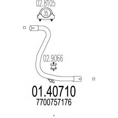 TIMAX 120249 Труба вихлопного газу