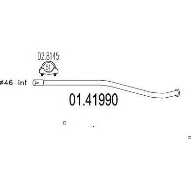 CIA 13850 Труба вихлопного газу