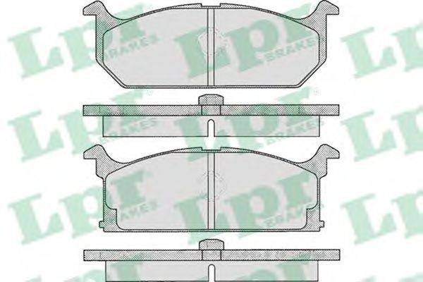 LPR 21253 Комплект гальмівних колодок, дискове гальмо