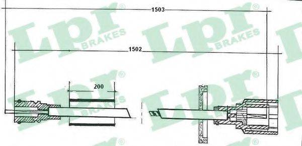 PEX 135207 Трос спідометра