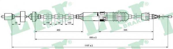 BENDIX 422769B Трос, управління зчепленням