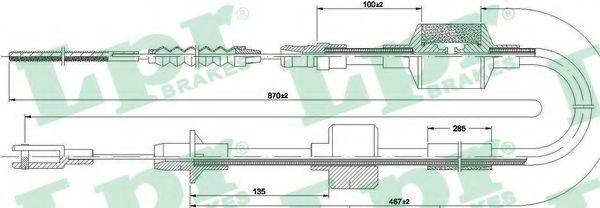 BENDIX 421087B Трос, управління зчепленням