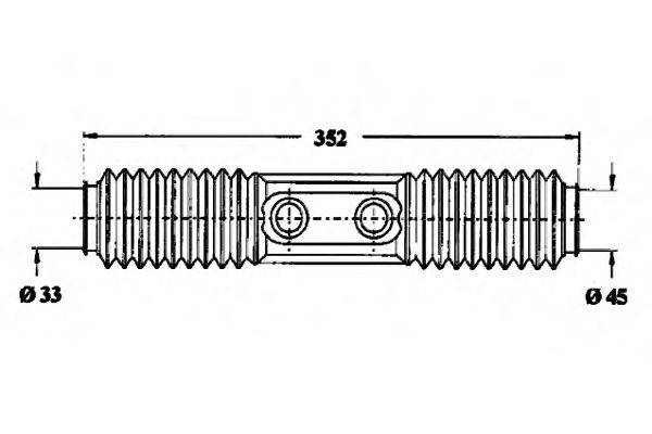 SPIDAN 83621 Пильовик, рульове управління