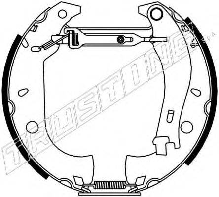 METELLI 51-0396 Комплект гальмівних колодок
