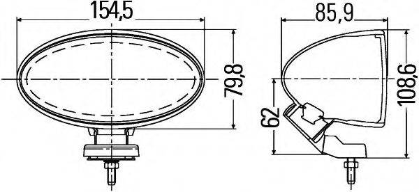 HELLA E1 650 Протитуманна фара