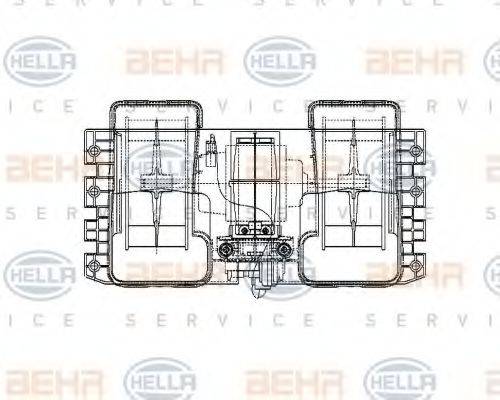 BEHR 84757 Вентилятор салону