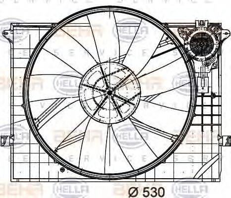 BEHR 37243 Вентилятор, охолодження двигуна