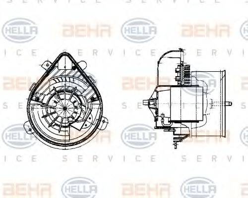 BEHR 81034 Вентилятор салону