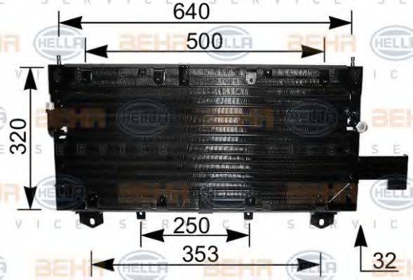 NRF 35147 Конденсатор, кондиціонер