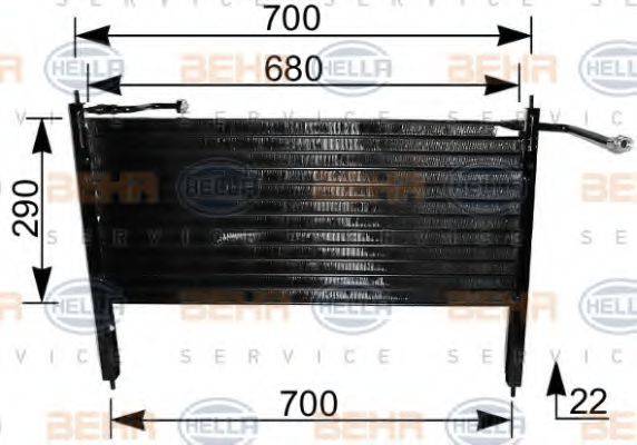NRF 35074 Конденсатор, кондиціонер