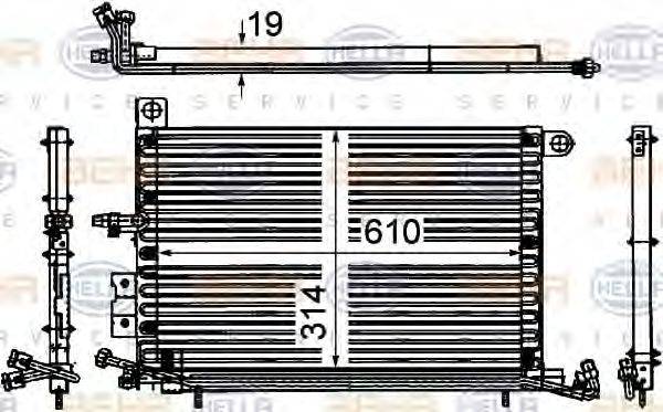 4SEASONS 53805 Конденсатор, кондиціонер