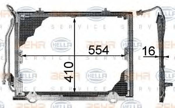 BEHR 27432 Конденсатор, кондиціонер