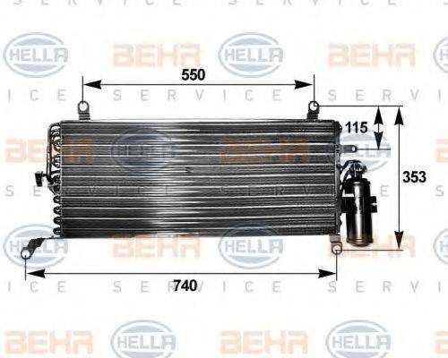 NRF 35252 Конденсатор, кондиціонер