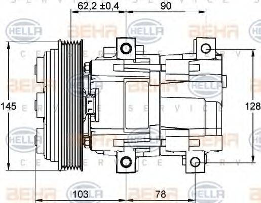 FORD R96FW19D629AC Компресор, кондиціонер