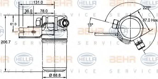 AUDI 4D0820193A Осушувач, кондиціонер