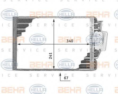 BEHR HELLA SERVICE 19702 Випарник, кондиціонер