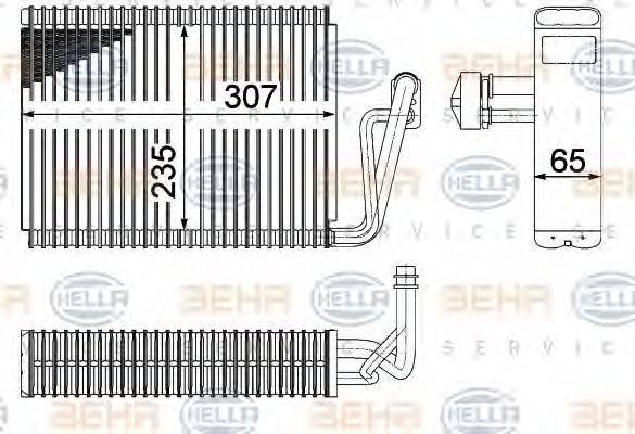 BEHR 68273 Випарник, кондиціонер