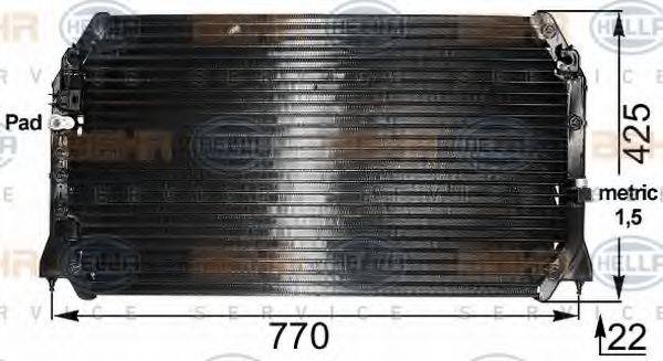 DELPHI DIESEL TSP0225310 Конденсатор, кондиціонер