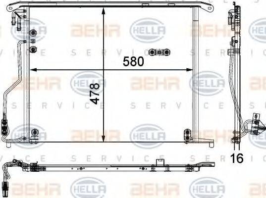 BEHR 31779 Конденсатор, кондиціонер