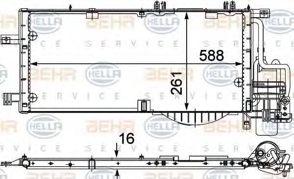 OPEL 13106021 Конденсатор, кондиціонер