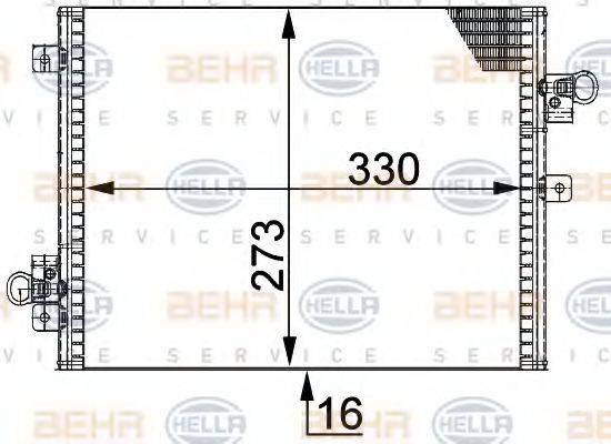 BEHR 41120 Конденсатор, кондиціонер