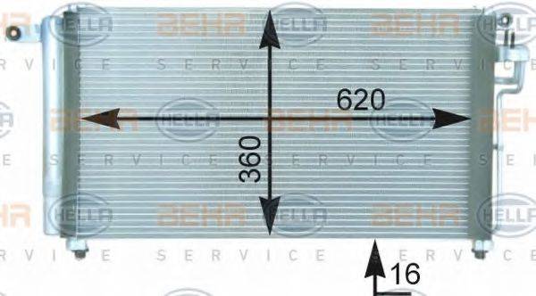 DELPHI DIESEL TSP0225607 Конденсатор, кондиціонер
