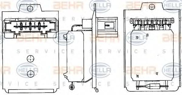 AUDI 8D0 959 263 Опір, вентилятор салону