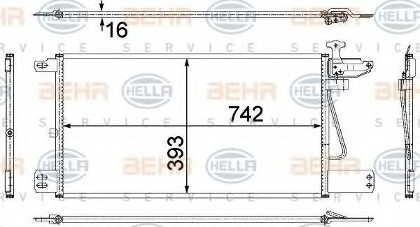 SCANIA 1 752 264 Конденсатор, кондиціонер