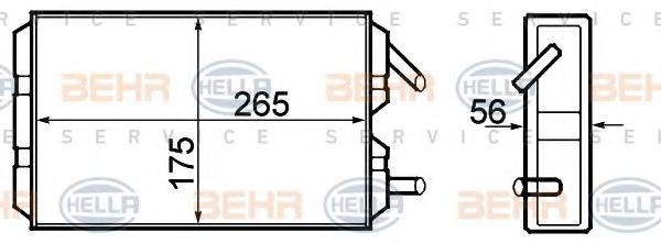 VOLVO 1 308 374 Теплообмінник, опалення салону