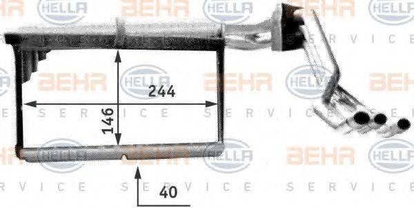 BEHR 66075 Теплообмінник, опалення салону