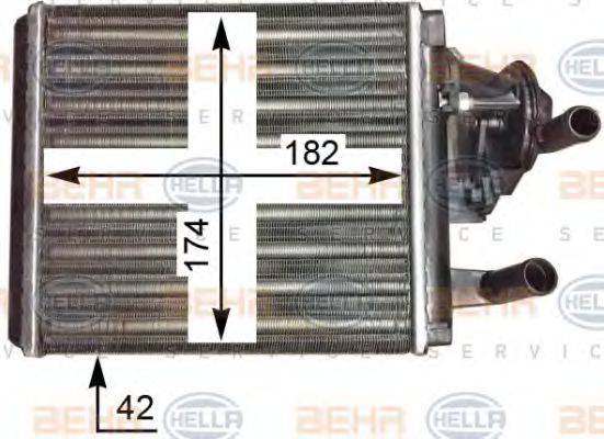 FIAT 7548934 Теплообмінник, опалення салону