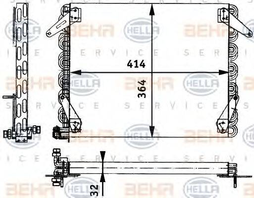 BEHR 49321 Конденсатор, кондиціонер