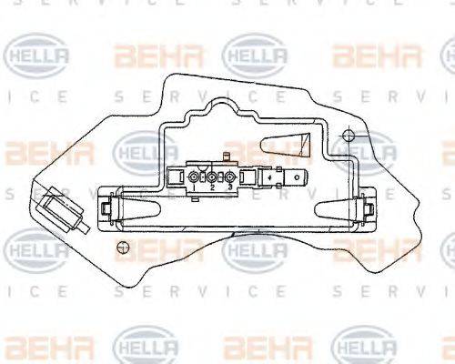 BEHR 30987 Регулятор, вентилятор салону