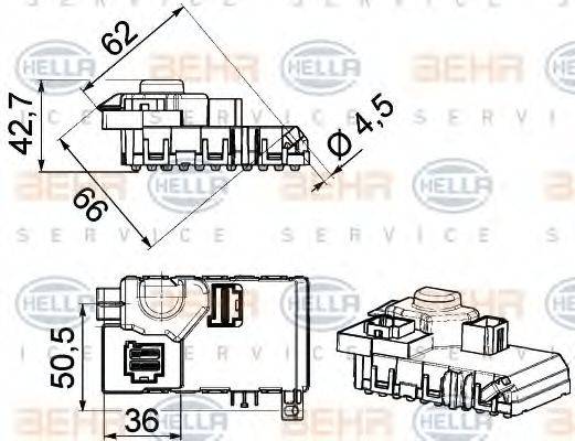 BEHR G3939 Регулятор, вентилятор салону