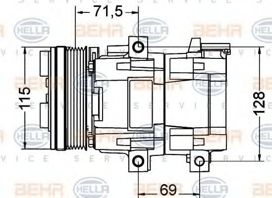 FORD 5U2J19F577AAA Компресор, кондиціонер