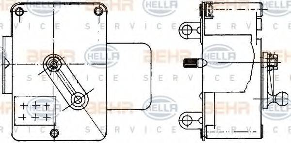 BEHR 45521 Регулювальний елемент, змішувальний клапан