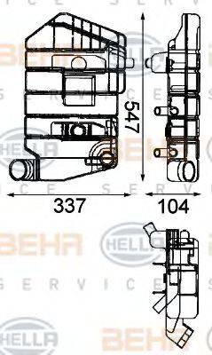 BEHR 02032 Компенсаційний бак, охолоджуюча рідина