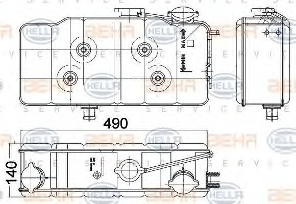 IVECO 42107261 Компенсаційний бак, охолоджуюча рідина