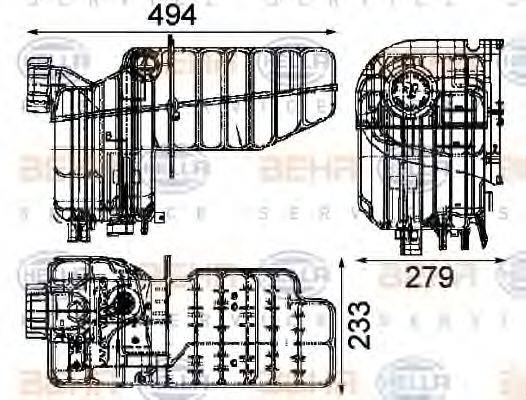 SCANIA 1 765 735 Компенсаційний бак, охолоджуюча рідина
